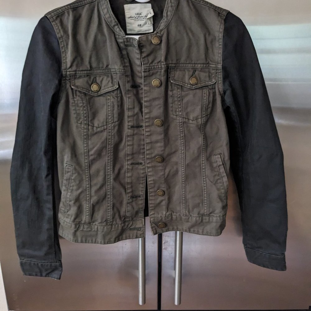 H&M LOGG denim bomber jacket